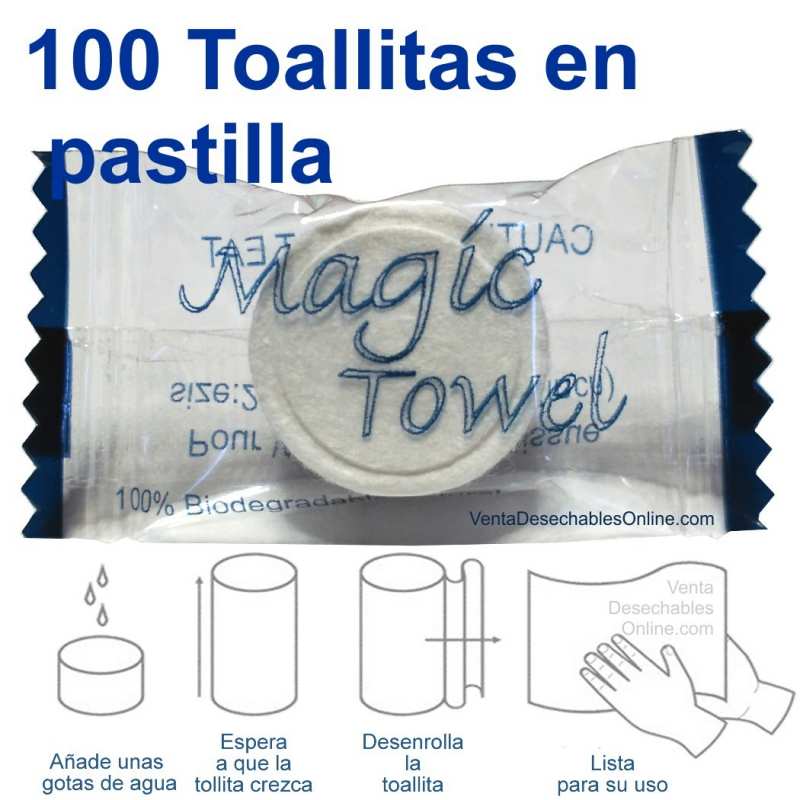 Toallitas comprimidas - 100 piezas – Mercados Latam