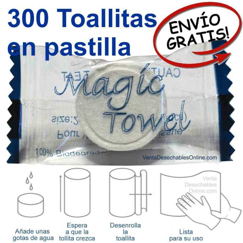 Toallitas comprimidas en pastilla Magic Towel