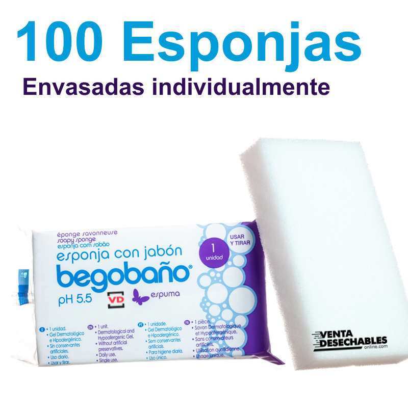 BEGOBAÑO ESPONJA JABONOSA 30 UNIDADES