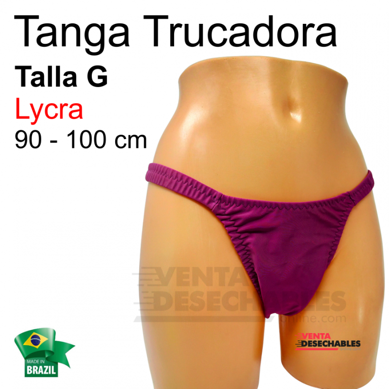 Tanga Trucadora Color Lila Vino Talla Grande 3772