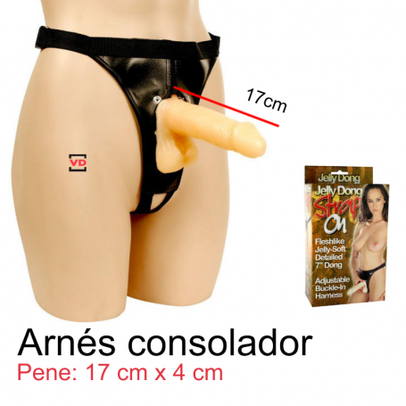 Dildo Arnes Sexual Relleno Grande 17cm Piel Pene GENERICO